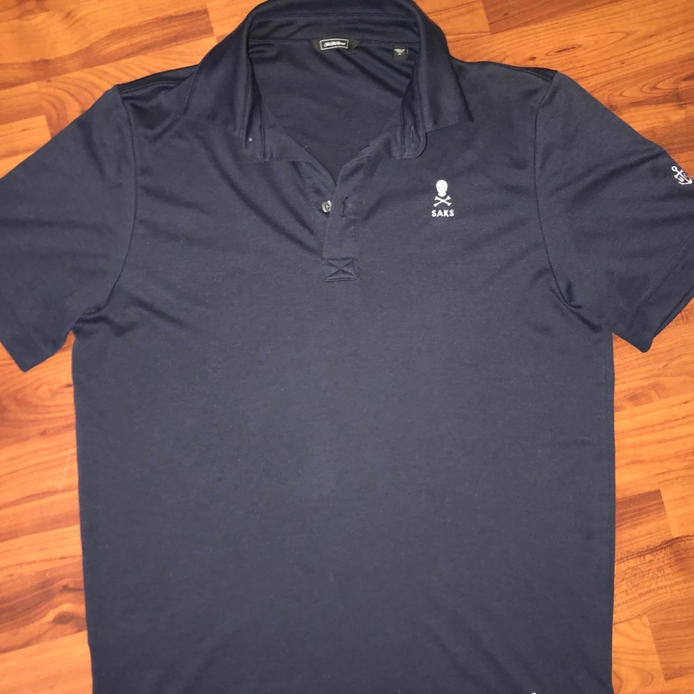 Exclusive Saks palm Beach Collared Shirt